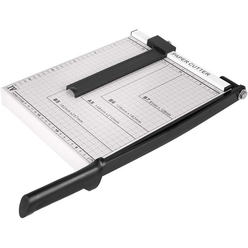 EDMBG Guillotine Paper Cutter and Trimmer with Various Cut Length, Multi Sheet Capacity, Heavy Duty Blade for Photo Craft Cardstock, Large Paper Cutter for Home or Office - Image 1